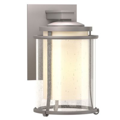 Hubbardton Forge Meridian Outdoor Wall Sconce - Color: Polished - Size: Med