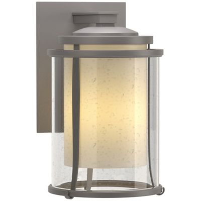 Hubbardton Forge Meridian Outdoor Wall Sconce - Color: Polished - Size: Lar