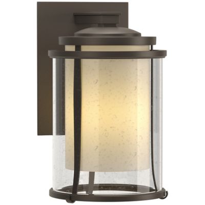 Hubbardton Forge Meridian Outdoor Wall Sconce - Color: Matte - Size: Large 