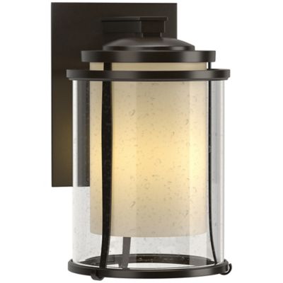 Hubbardton Forge Meridian Outdoor Wall Sconce - Color: Oil Rubbed - Size: L