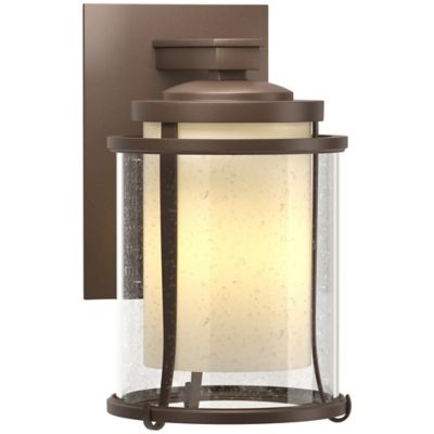 Hubbardton Forge Meridian Outdoor Wall Sconce - Color: Matte - Size: Small 