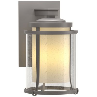 Hubbardton Forge Meridian Outdoor Wall Sconce - Color: Polished - Size: Sma