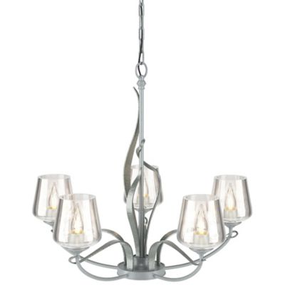 Hubbardton Forge Flora Chandelier No. 103040 - Color: Silver - Size: 5 ligh