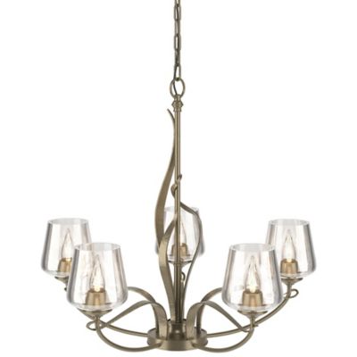 Hubbardton Forge Flora Chandelier No. 103040 - Color: Gold - Size: 5 light 