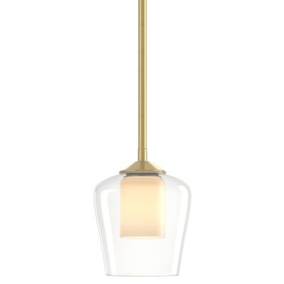 Hubbardton Forge Simple Adjustable Pendant Light with Double Glass - Color: