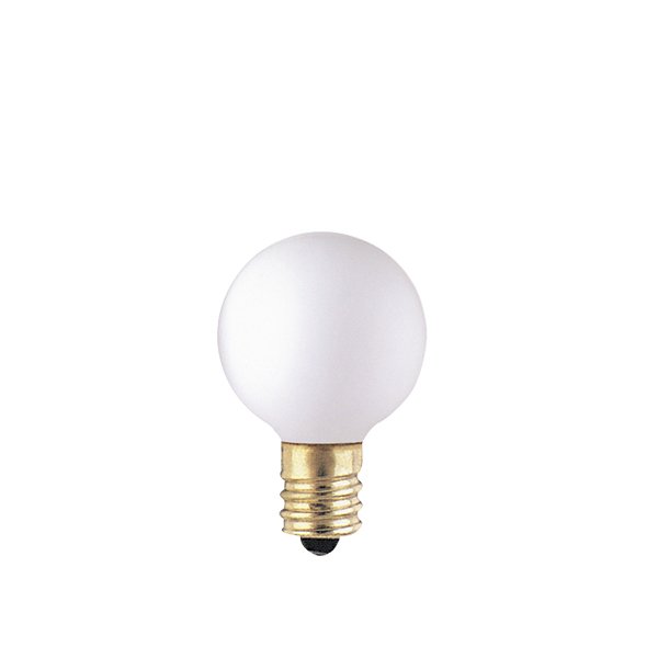 10W 130V G9 E12 Matte White Bulb by Bulbrite 300005