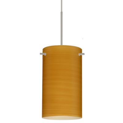 Besa Lighting Stilo 7 Pendant Light - Color: Amber - 1BT-4404OK-SN