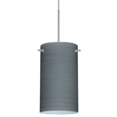 Besa Lighting Stilo 7 Pendant Light - Color: Grey - 1BT-4404TN-SN