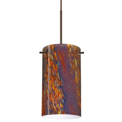 Besa Lighting Stilo 7 Pendant Light - Color: Multicolor - 1BT-4404CE-BR