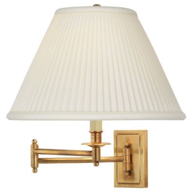 Robert Abbey Kinetic Brass Wall Sconce - Color: White - 1504