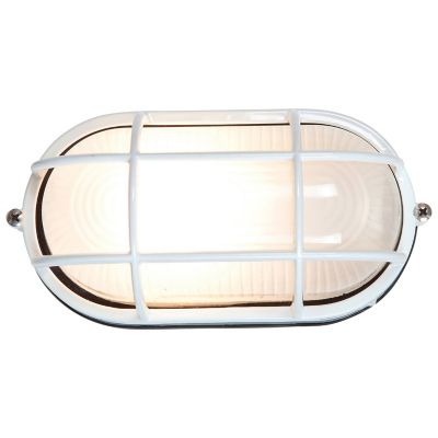 Access Lighting Nauticus Oval Wall/Flushmount Light - Color: White - Size: 