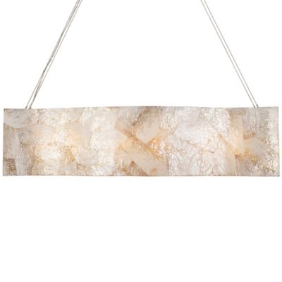 Varaluz Big Linear Chandelier Light - Color: Cream - Size: 36 - 178N05A