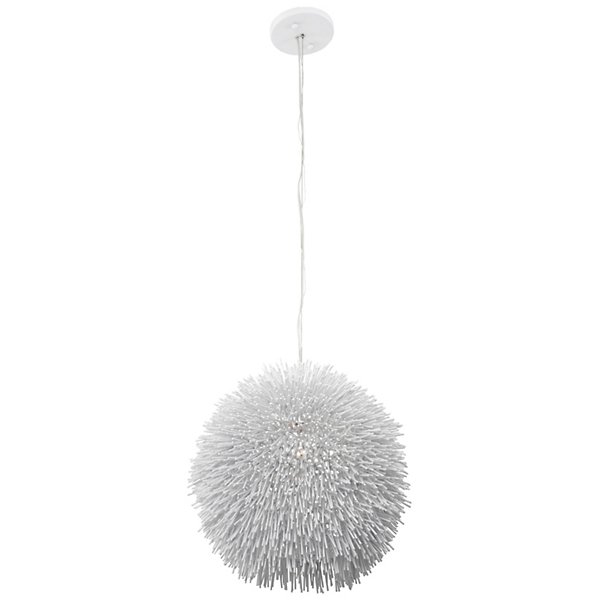 Varaluz Urchin Pendant Light - Color: White - Size: 1 light - 169P01WH