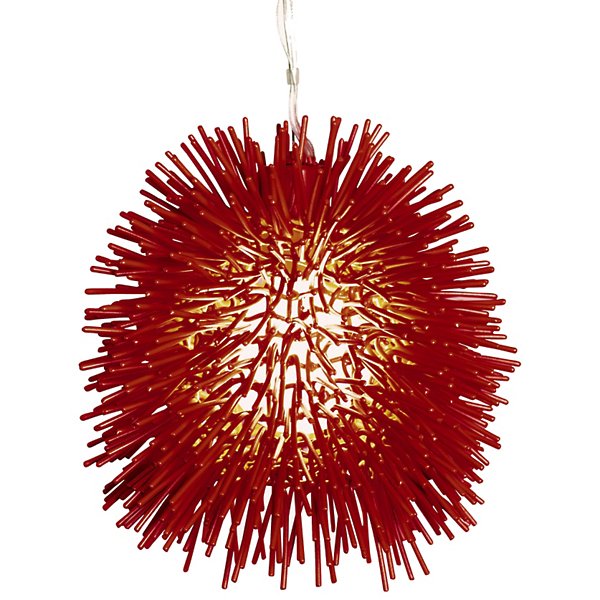 Varaluz Urchin Mini Pendant Light - Color: Red - Size: 1 light - 169M01RE