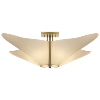 Hubbardton Forge Kirigami Semi-Flushmount Light - Color: Beige - Size: Smal