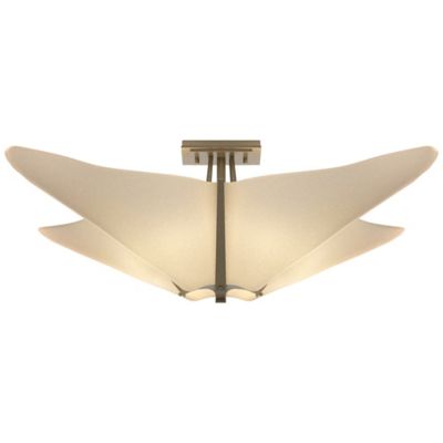 Hubbardton Forge Kirigami Semi-Flushmount Light - Color: Beige - Size: Smal