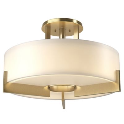 Hubbardton Forge Axis Medium Semi-Flushmount Light - Color: Cream - Size: 3