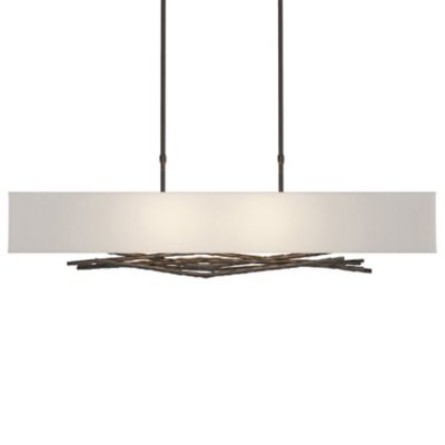 Hubbardton Forge Brindille Linear Chandelier - Color: Cream - Size: 4 light