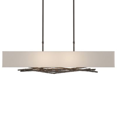 Hubbardton Forge Brindille Linear Chandelier - Color: Beige - Size: 4 light