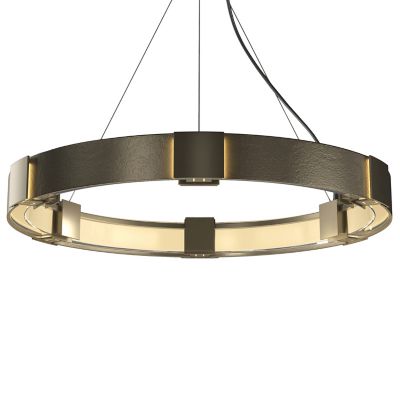 Hubbardton Forge Aura Pendant Light - Color: Gold - Size: Medium - 138585-1