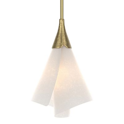 Hubbardton Forge Mobius Adjustable Pendant Light with Shade - Color: White 