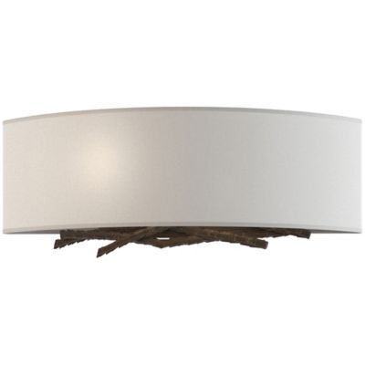 Hubbardton Forge Brindille Wall Sconce - Color: Beige - Size: 2 light - 207