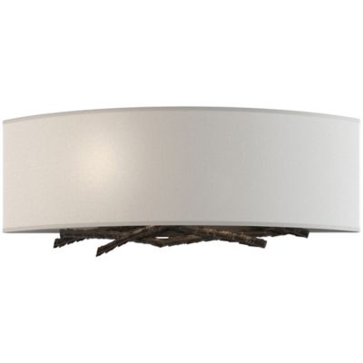 Hubbardton Forge Brindille Wall Sconce - Color: Beige - Size: 2 light - 207