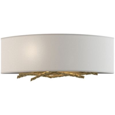 Hubbardton Forge Brindille Wall Sconce - Color: Beige - Size: 2 light - 207