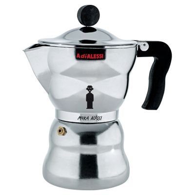 Moka Alessi Stovetop Espresso - Color: Metallics - Size: 6 Cup - AAM33/6