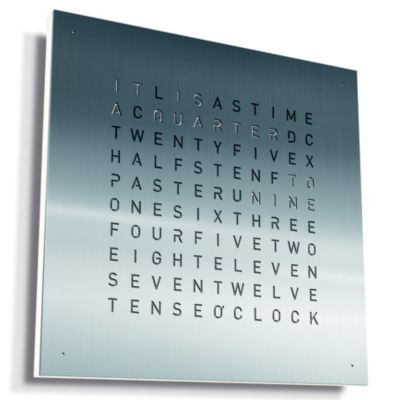 BAF1933105 QLOCKTWO EARTH 45 Wall Clock - Color: Metallics -  sku BAF1933105