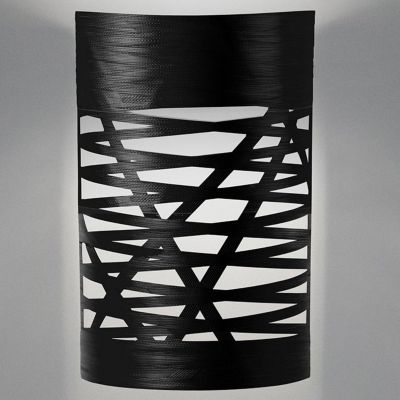 Foscarini Tress Wall Sconce - Color: Black - Size: Small - FN1820052_20_UL