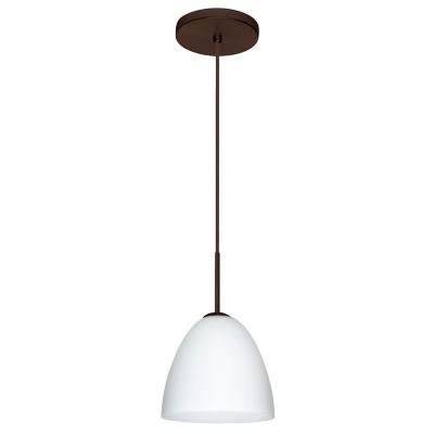 Besa Lighting Vila Pendant Light - Color: White - 1JT-447007-BR