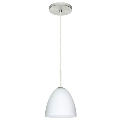 Besa Lighting Vila Pendant Light - Color: White - 1JT-447007-SN