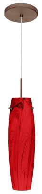 Besa Lighting Tutu Pendant Light - Color: Red - 1BT-4121MA-BR