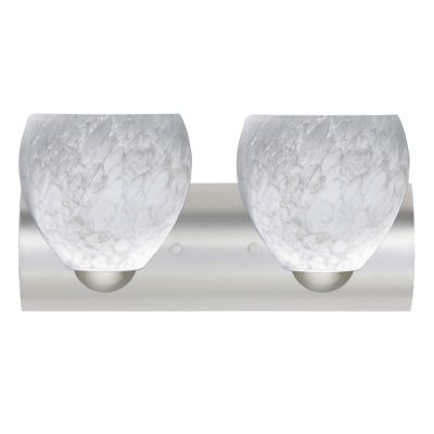 Besa Lighting Bolla Vanity Light - Color: Grey - Size: 2 Lights - 2WZ-41221