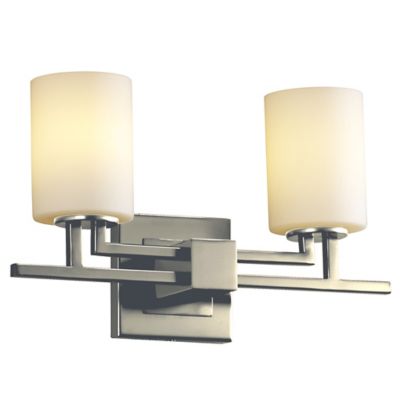 Justice Design Group Fusion Aero 2-Light Vanity Light - Color: Cream - Size