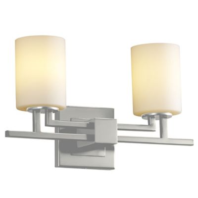 Justice Design Group Fusion Aero 2-Light Vanity Light - Color: Cream - Size