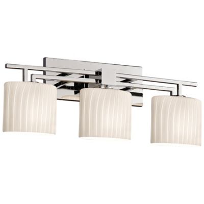 Justice Design Group Fusion Aero Vanity Light - Color: Polished Chrome - Si