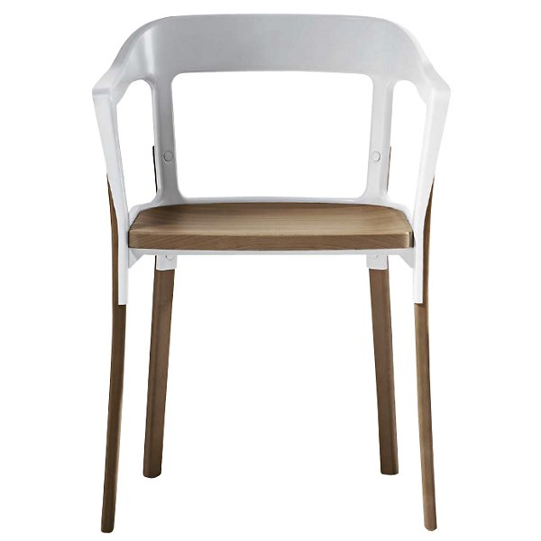 Magis Steelwood Chair - Color: White - MGSD750-B