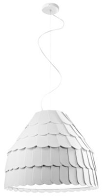 Fabbian Roofer F12A01 Pendant Light - Color: White - Size: 1 light - F12A01