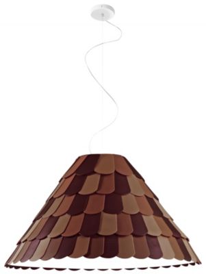 Fabbian Roofer F12A03 Pendant Light - Color: Brown - Size: 1 light - F12A03