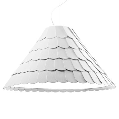 Fabbian Roofer F12A03 Pendant Light - Color: White - Size: 1 light - F12A03