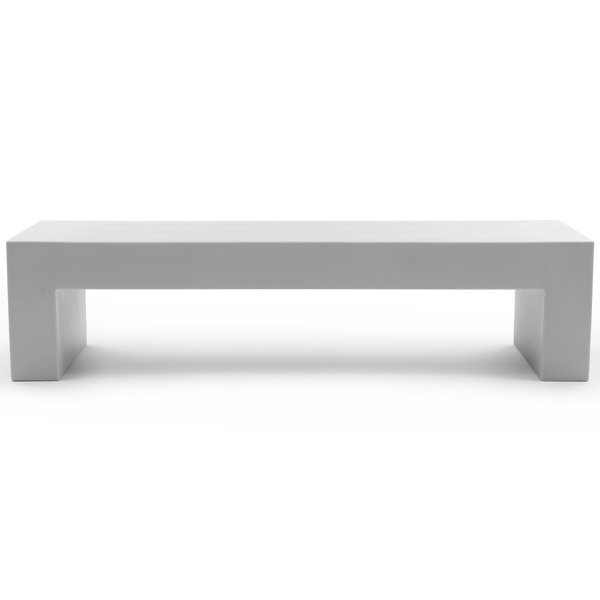 R326541 Heller Vignelli Bench - Color: Grey - Size: 72 - 1 sku R326541