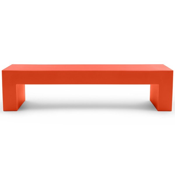 HLL722376 Heller Vignelli Bench - Color: Orange - Size: 72 - sku HLL722376