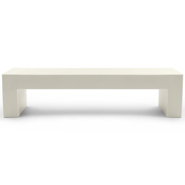 Heller Vignelli Bench - Color: White - Size: 72 - 1031-01