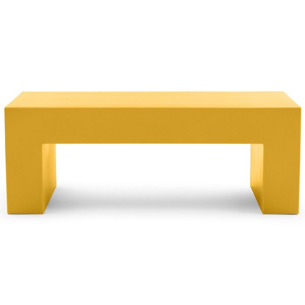 HLL2250629 Heller Vignelli Bench - Color: Yellow - Size: 48 - sku HLL2250629