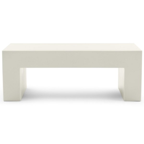 Heller Vignelli Bench - Color: White - Size: 48 - 1035-01