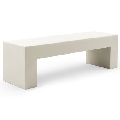 Heller Vignelli Bench - Color: White - Size: 60 - 1034-01