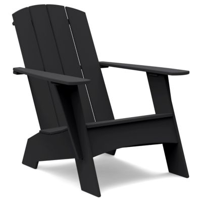 Loll Designs Adirondack 4 Slat Compact Chair - Color: Black - AD-4SCC-BL