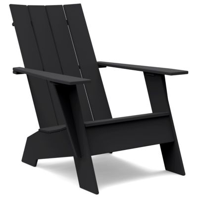 Loll Designs Adirondack 4 Slat Compact Chair - Color: Black - AD-4SFC-BL